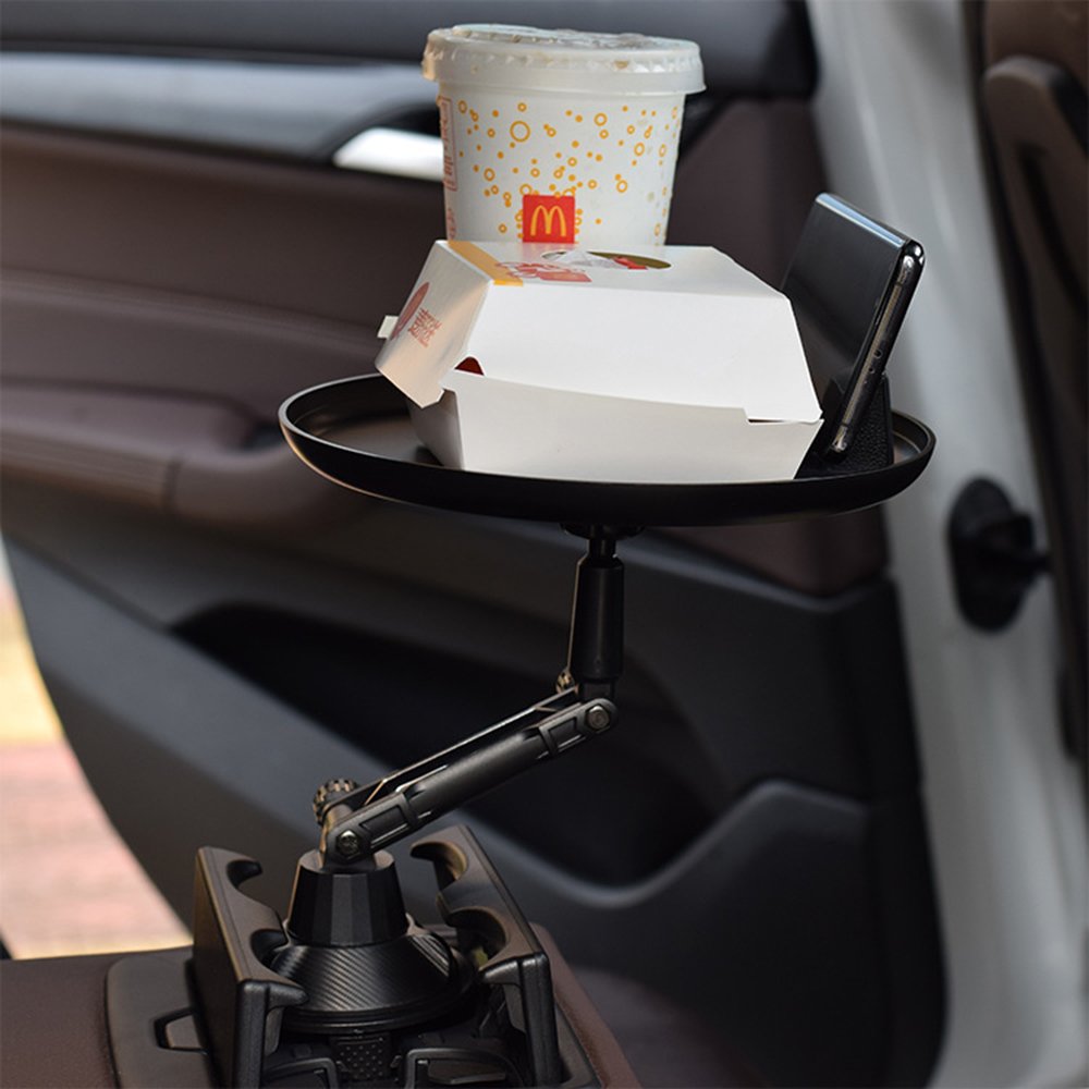 Car Phone Stand Dinner Tray Tray Drink Coffee Small Table Food Storage Rack Water Cup Long Type Mobile Phone Holder for Car OEM