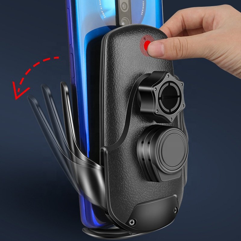 Automatic Clamp 15W Q3 car Qi Mobile phone Fast Charging Wireless cellphone USB smart Infrared Sensor Charger Holder mount