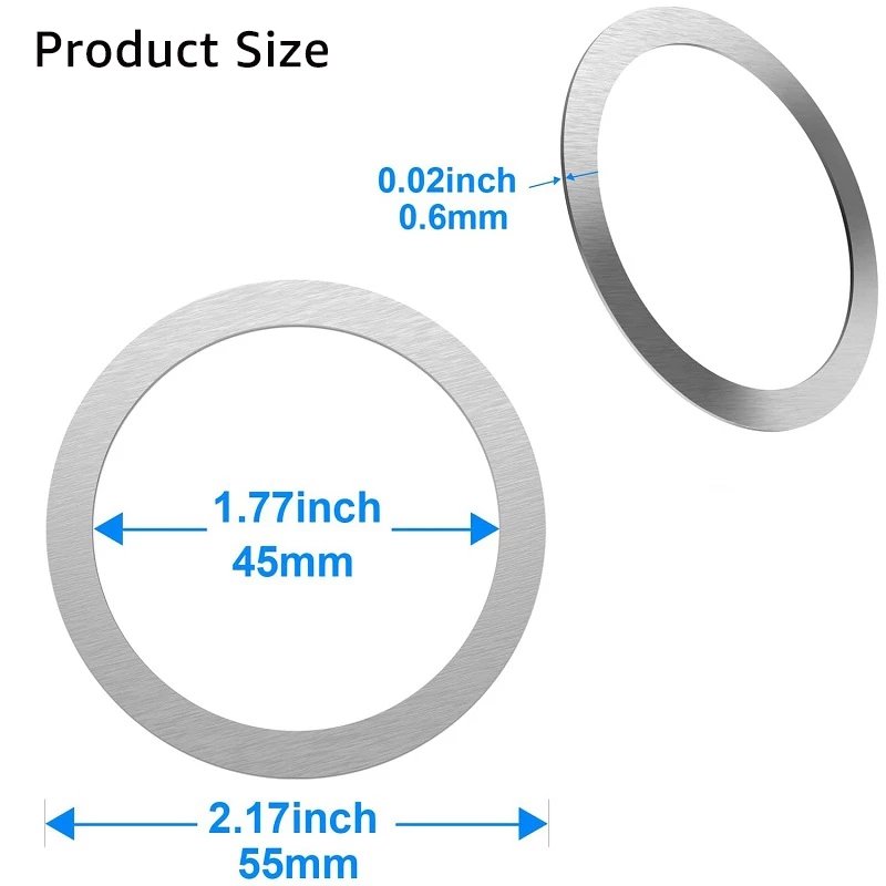Universal Magnetic Metal Plate Ring For Magsafe Wireless Charger Iron Sheet Sticker Magnet Car Phone Holder For iPhone 14 13 12