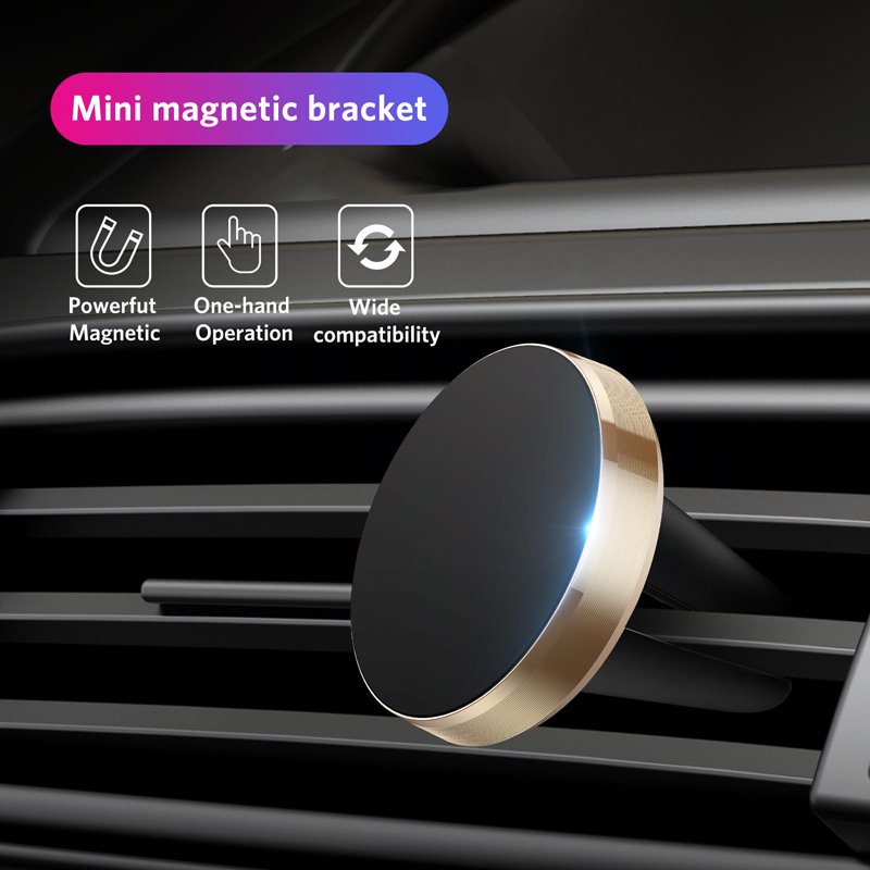 Custom OEM Universal Paste Metal Mini Magnetic Car Mount Magnet Mobile Phone Wall Key Holder for iphone X