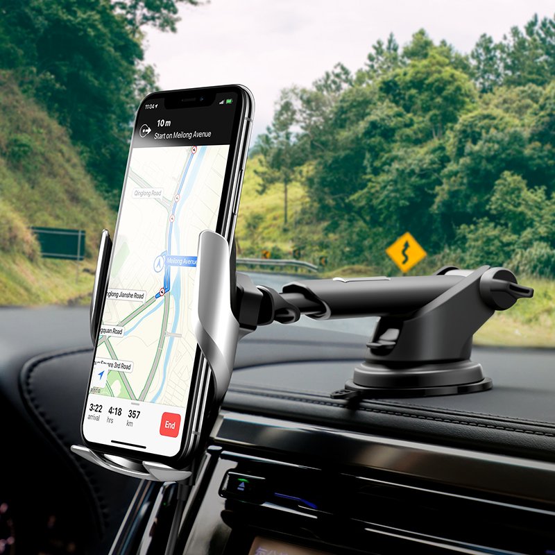HOCO S14 Surpass Automatic Induction Wireless 15W Charging Car Phone Holder
