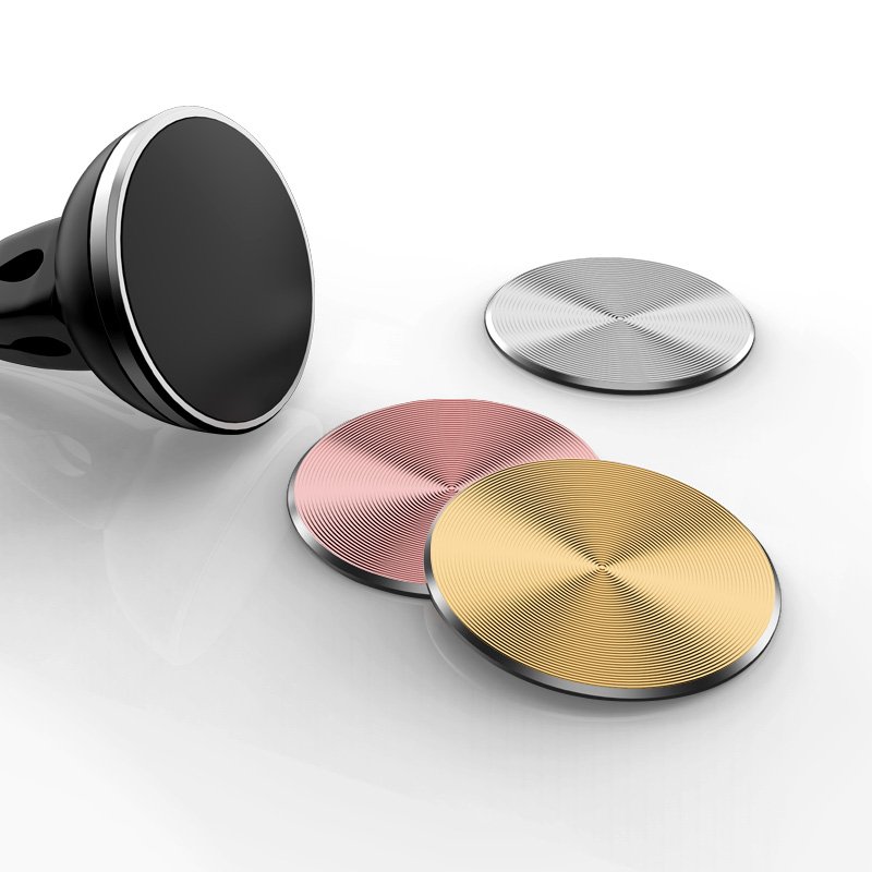 car mobile stand Round Metal Plate disk Paste On smartphone For Magnetic Car Cell Phone holders Support Car mobile accessories