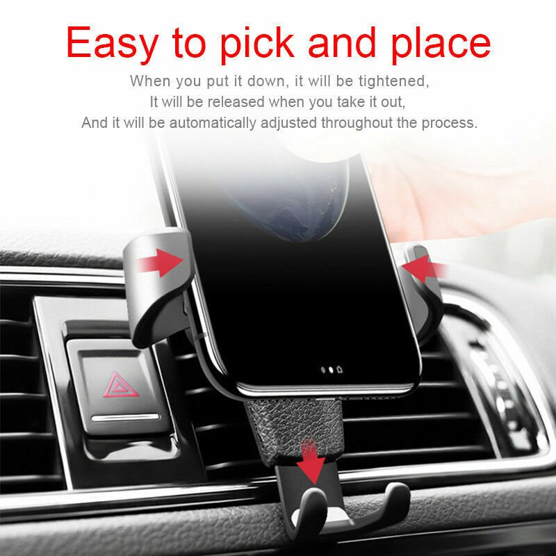 Universal Gravity Car Air Vent Mount Cradle Holder Stand For Mobile Phone GPS