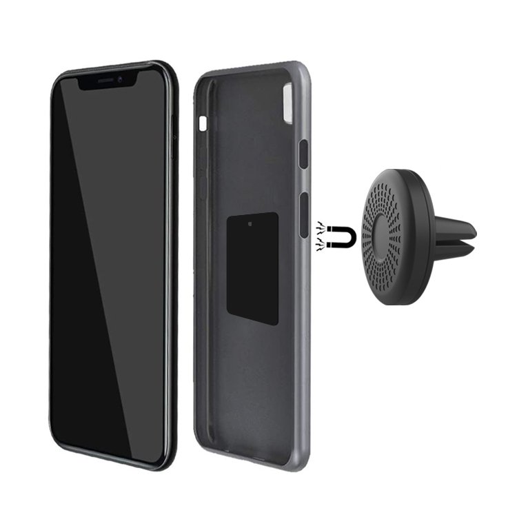 Magnetic Phone Car Mount Universal Air Vent Magnetic Phone Car Mount Phone Holder for cellphone with 2 Metal Plates