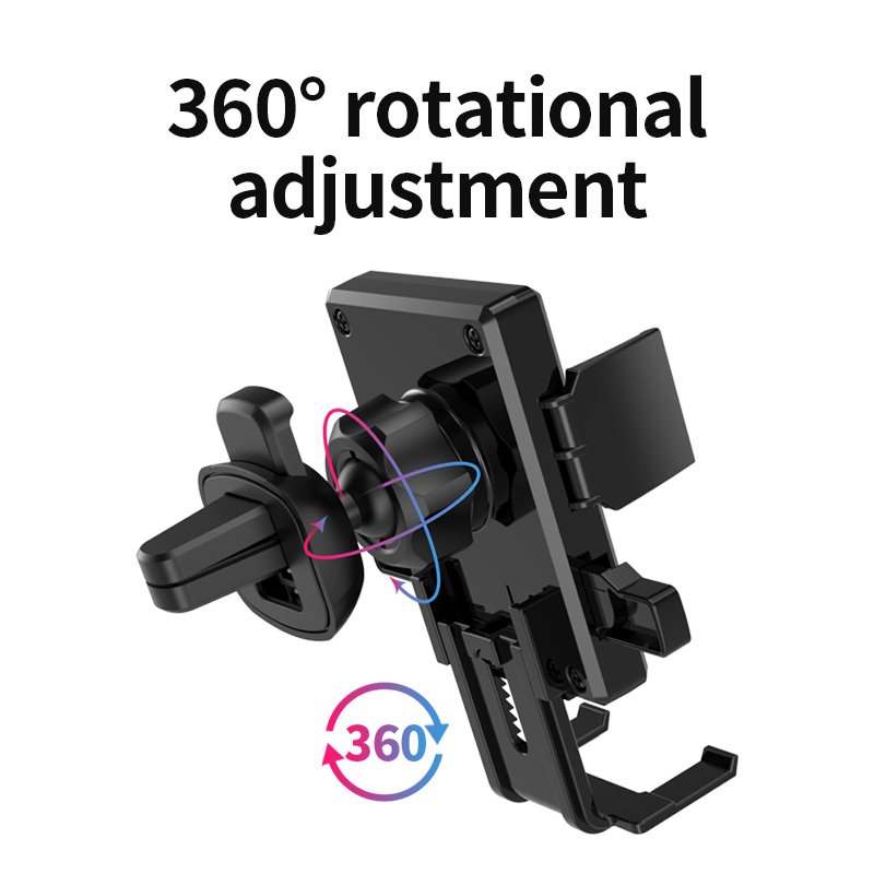 China manufacturer cheap auto vent air conditioner outlet carbon fiber mobile phone car cell phone holder