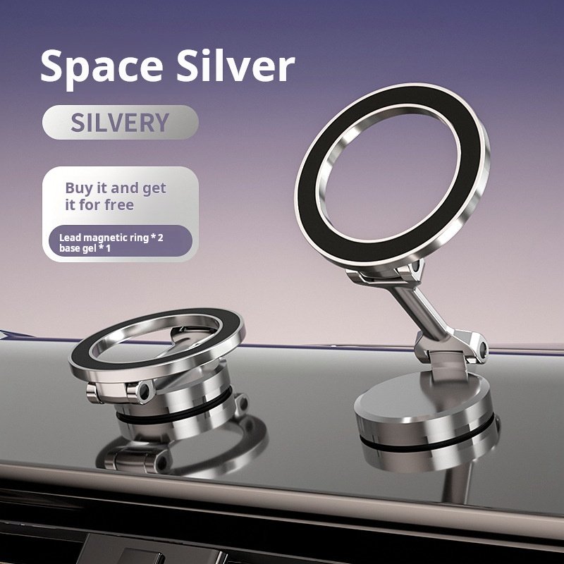 Foldable Magnetic Car Phone Holder for 360 Degree Adjustable Mount Fit for iPhone 15 14 13 12 Pro Max Plus Mini