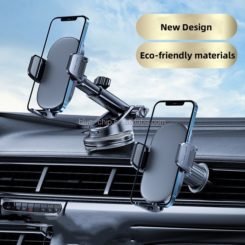 Top Selling Custom Logo 2-in-1 Universal Car Air Vent Phone Holder Suction Cup ABS Dashboard Mount Mobile Phone Holder For Car