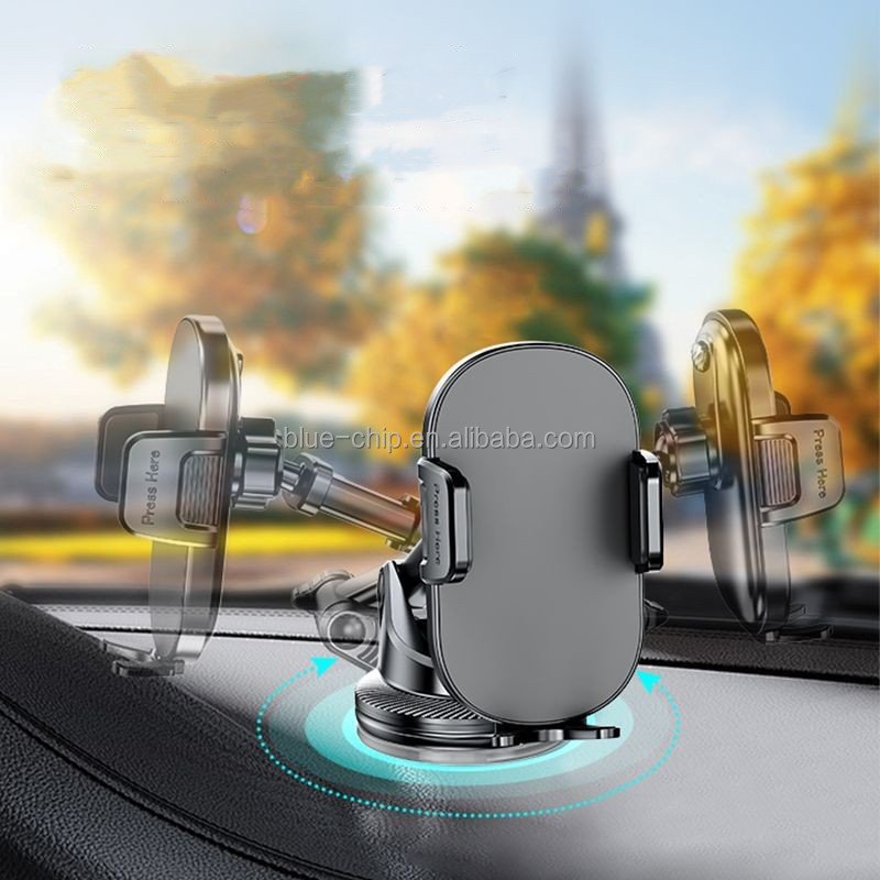 Top Selling Custom Logo 2-in-1 Universal Car Air Vent Phone Holder Suction Cup ABS Dashboard Mount Mobile Phone Holder For Car