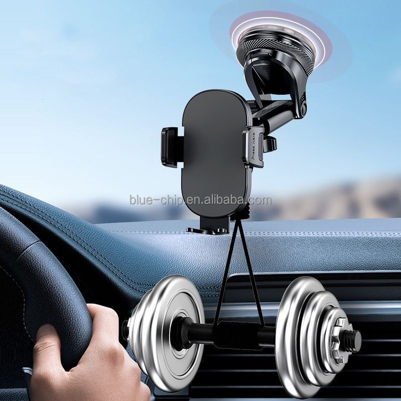 Top Selling Custom Logo 2-in-1 Universal Car Air Vent Phone Holder Suction Cup ABS Dashboard Mount Mobile Phone Holder For Car