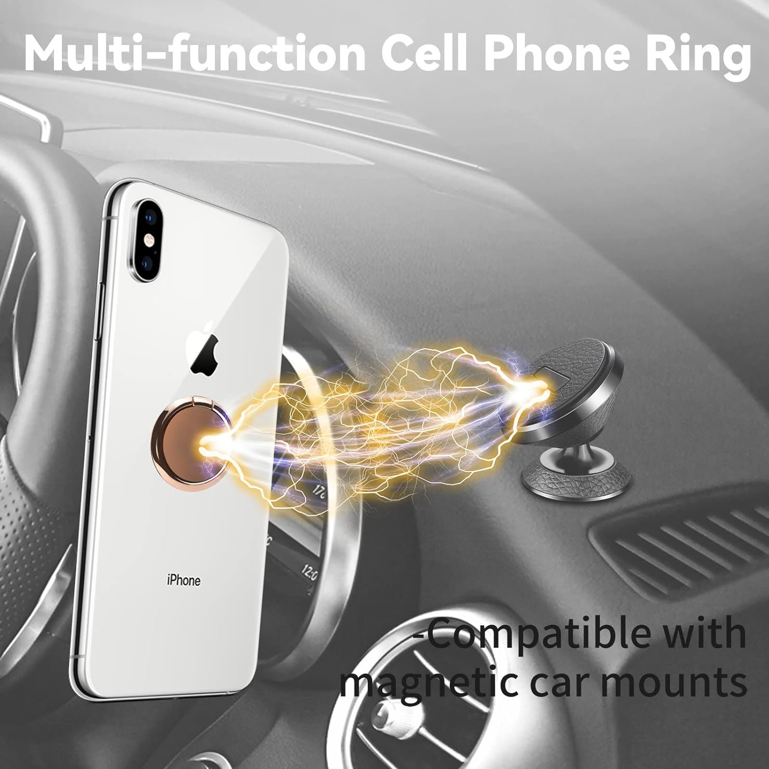 Phone Ring Holder Metal Magnetic Finger Ring Holder For Mobile Phone Ring Stent