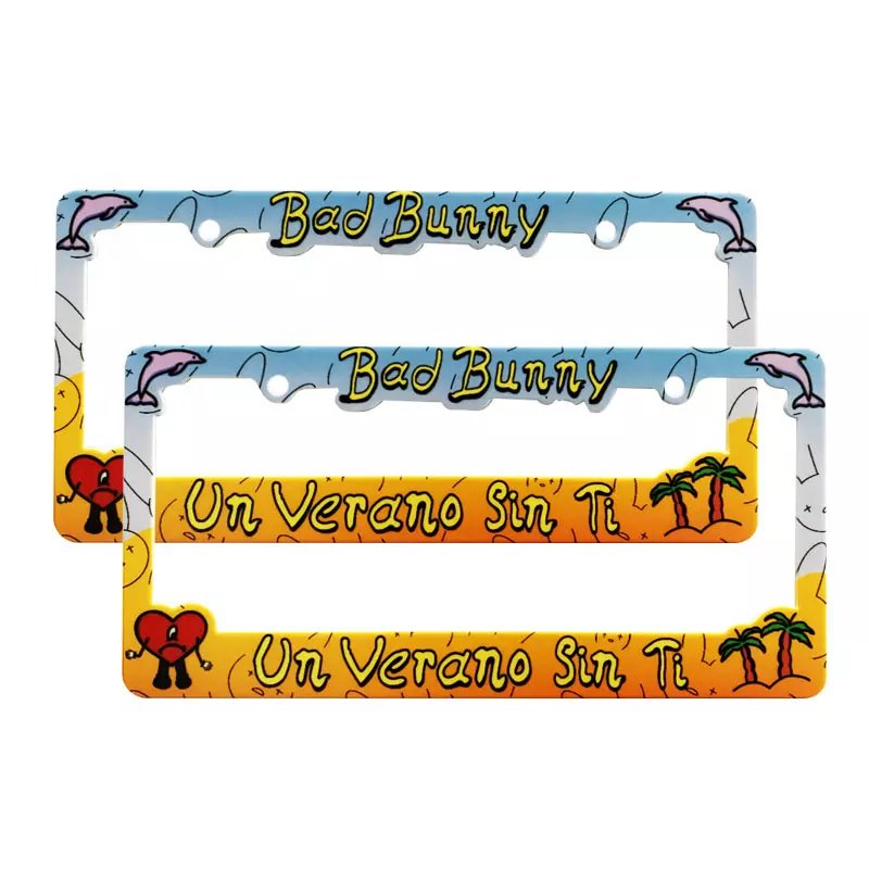 Custom High Quality Raising logo JDM Number Plate Holder Car License Plate Frame Motorcycle Car License Plate Frame