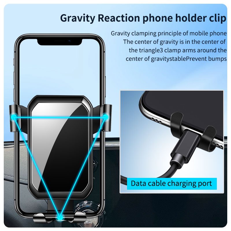 Suitable for 2022-2024 LC300 with USB Car product Mobile Phone Holder Gravity ABS aluminum alloy Car Mobile phone car Mount