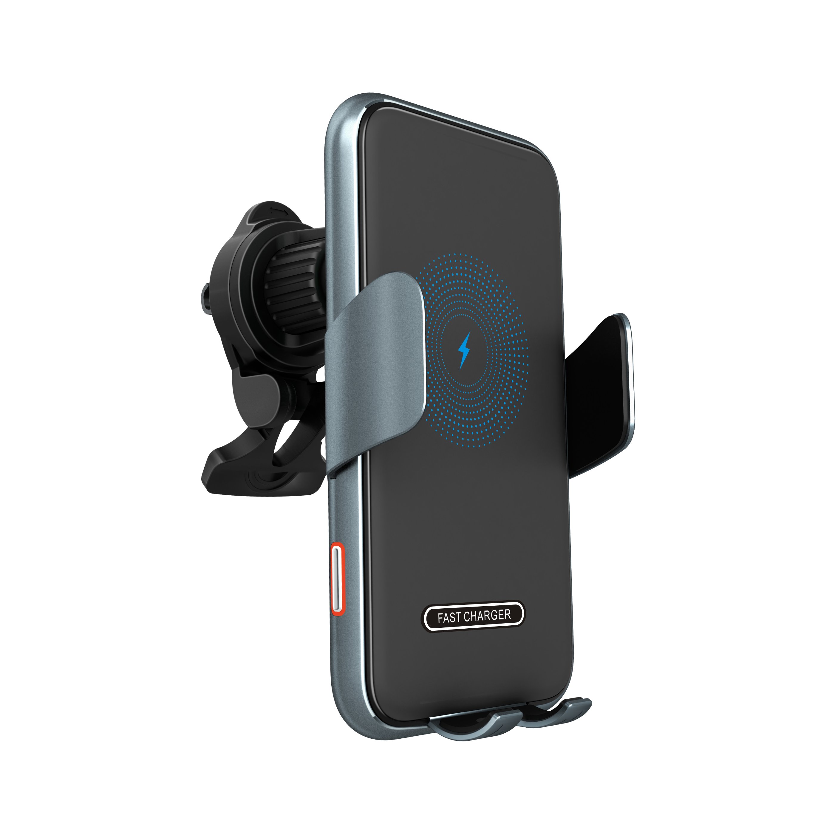 Aluminium Wireless Car Charger, 15W Fast Charging Auto Clamping Car Charger Phone Mount Phone Holder fit for iPhone,Samsung
