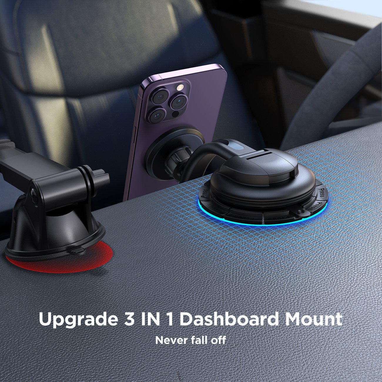 JOYROOM Portable Super Strong Magnetic Phone Holder Smartphone Car Mount For Iphone 14