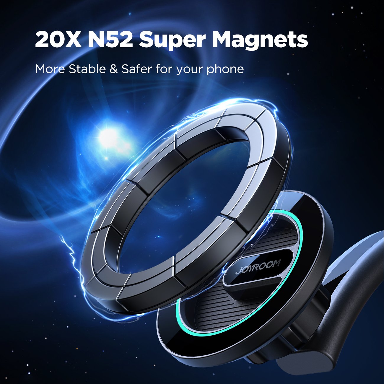JOYROOM Portable Super Strong Magnetic Phone Holder Smartphone Car Mount For Iphone 14