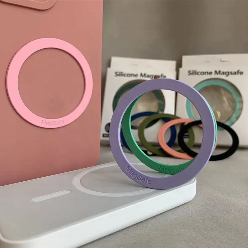 Wholesales Ultra-thin Phone Ring Sticker Magnet Car Mobile Phone Holder Iron Sheet Magnetic Metal Plate Sticker Rings