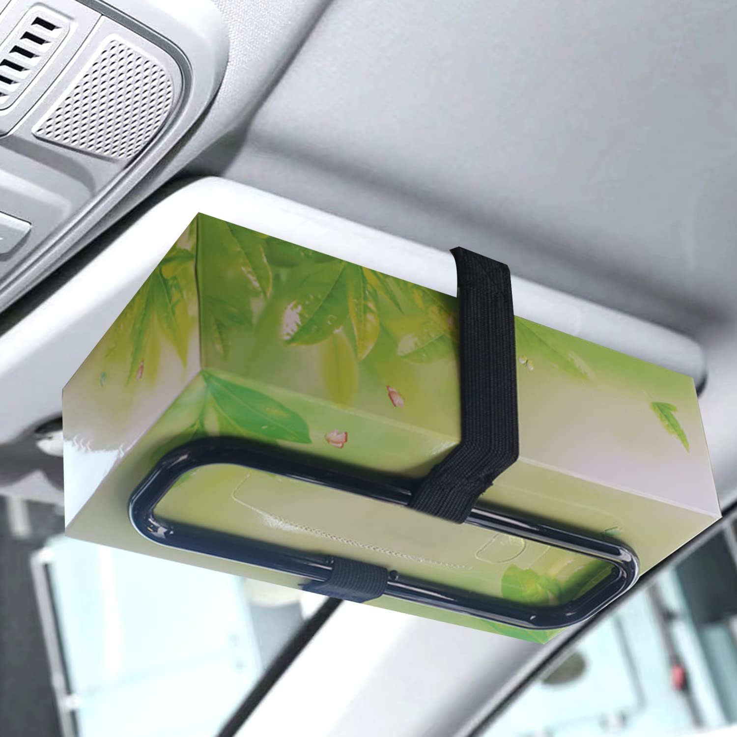 Car Sun Visor Tissue Box Holder Paper Towel Napkin Box Cover Seat Back Bracket Portable Car Mount Organizer