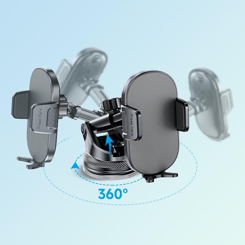 2024 New 360 Degree Rotation Flexible Dashboard Phone Holder Universal Cell Phone Stand for Car Mount
