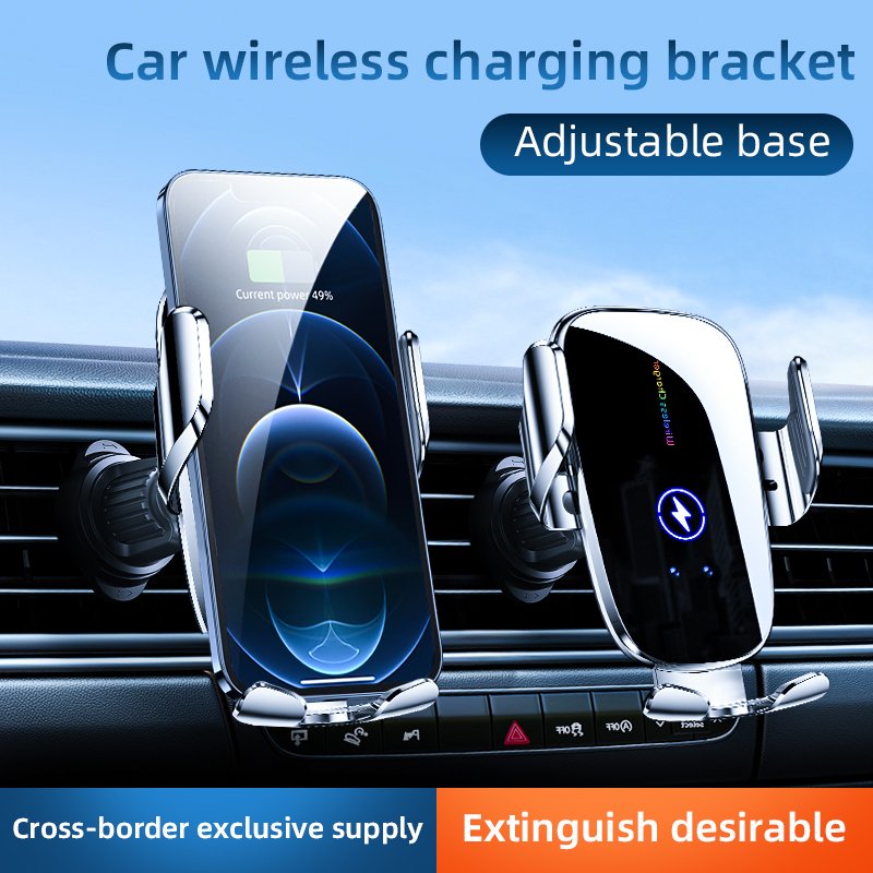 New Car Holder 15w Wireless Charging Car Phone Holder Auto Sensor Car Phone Mount