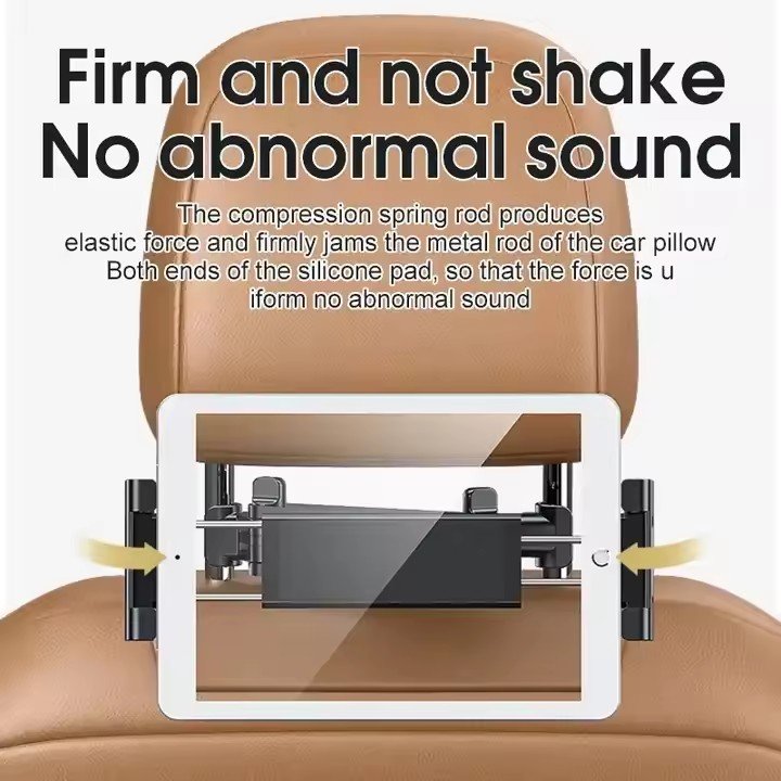 HOT 360 Rotation Car Rear Pillow Bracket Tablet Mobile Phone Bracket Stretchable Clip Chair Mobile Phone holder
