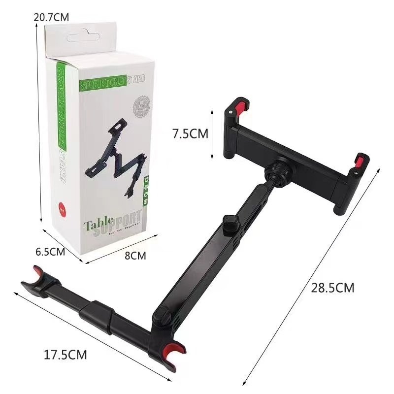 HOT 360 Rotation Car Rear Pillow Bracket Tablet Mobile Phone Bracket Stretchable Clip Chair Mobile Phone holder
