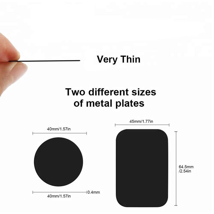 Round Universal Car Metal Plate for Magnetic Adsorption Desk Wall Phone Holder Iron Sheets for Air Vent Car Holder