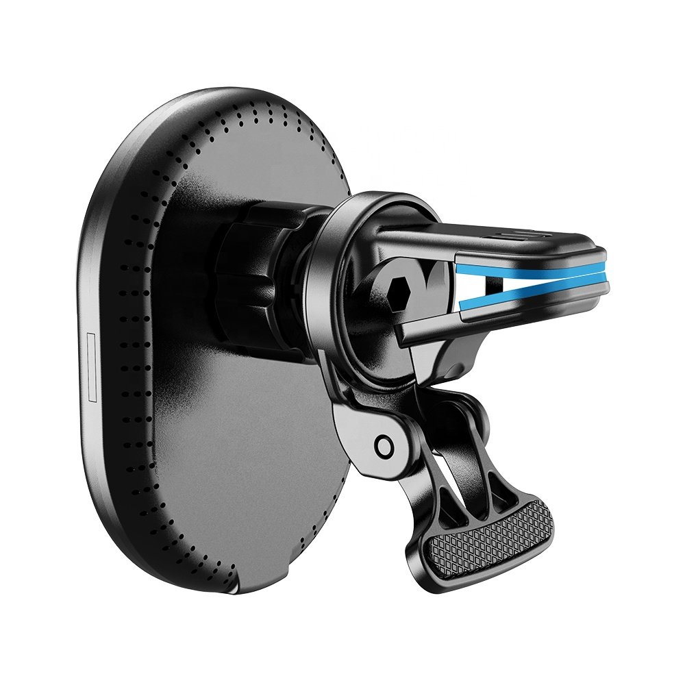 15W Fast Charging Magnetic Wireless Car Mount Stand Charger For iPhone 12 13 14 Pro Max With Phone Holder