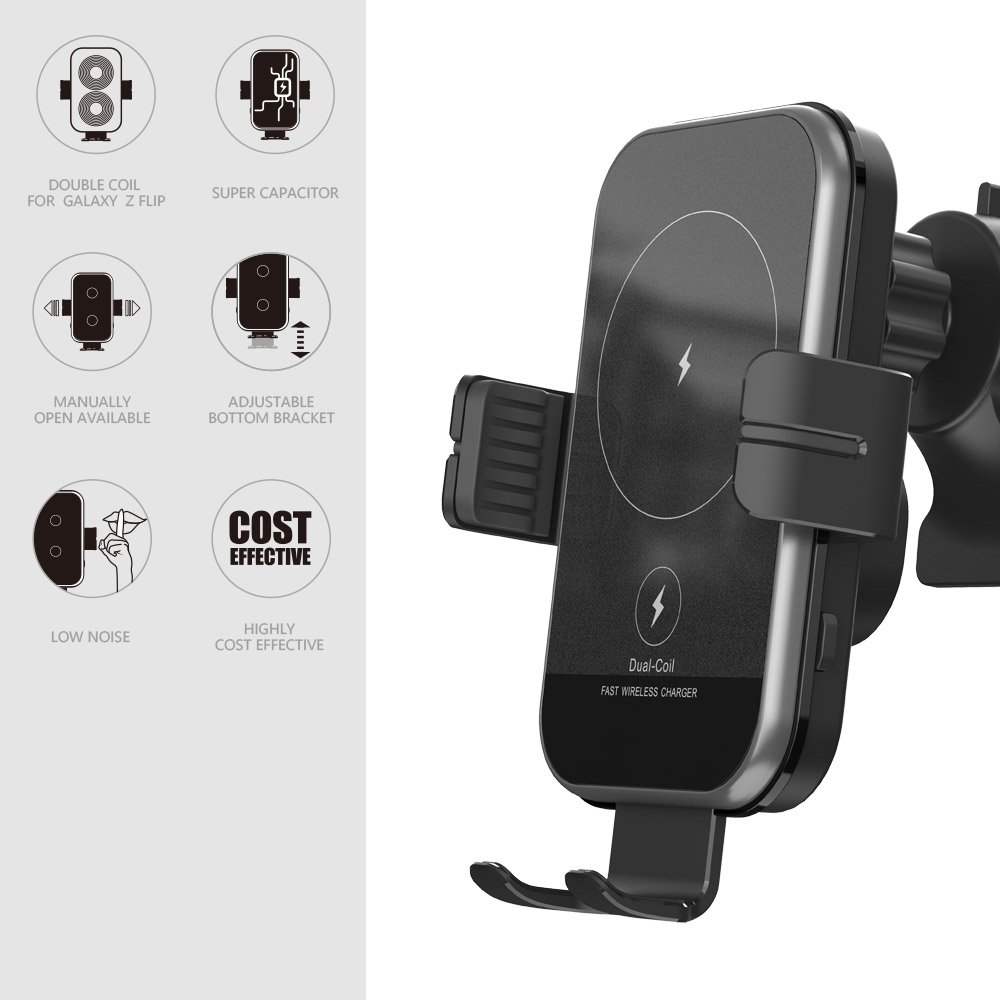 Best Selling Products 2024 KC Certificate Mobile Phone Portable Automatic 15w Car Wireless Charger Holder