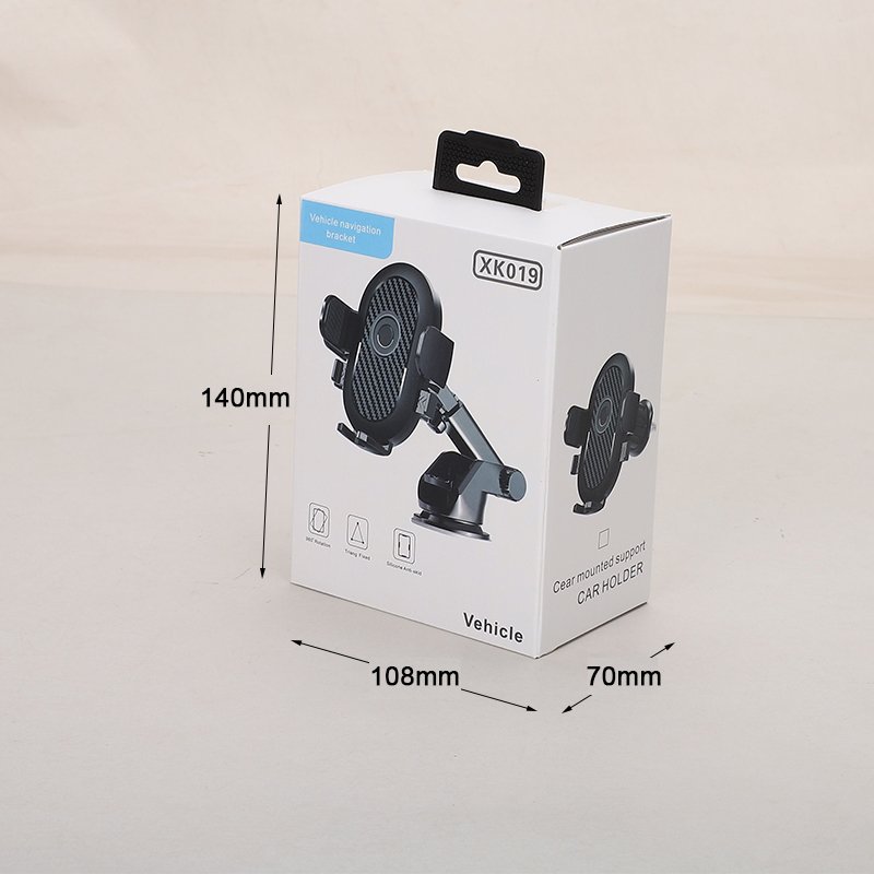Press-type Car Air Outlet Phone Holder ABS Silicone Foam 360Degree rotation Phone Holder Car Mount