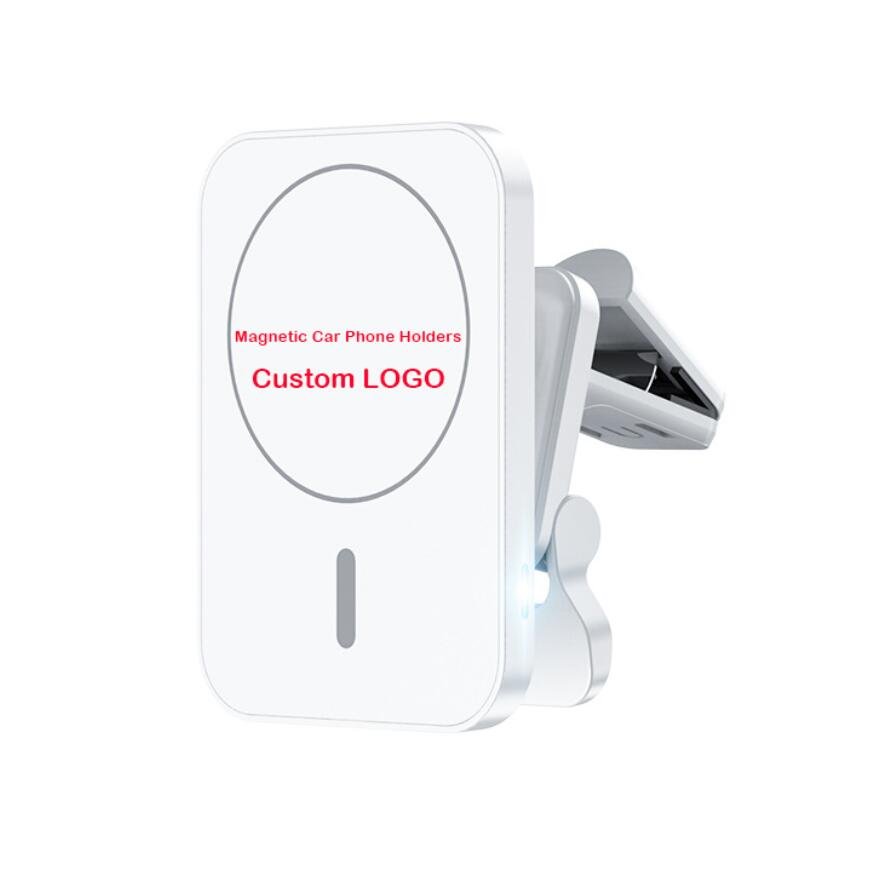 Custom Logo Mobile Phone Accessories Portable Phone Holders Adjustable 360 Rotation Magnetic Car Phone Holders