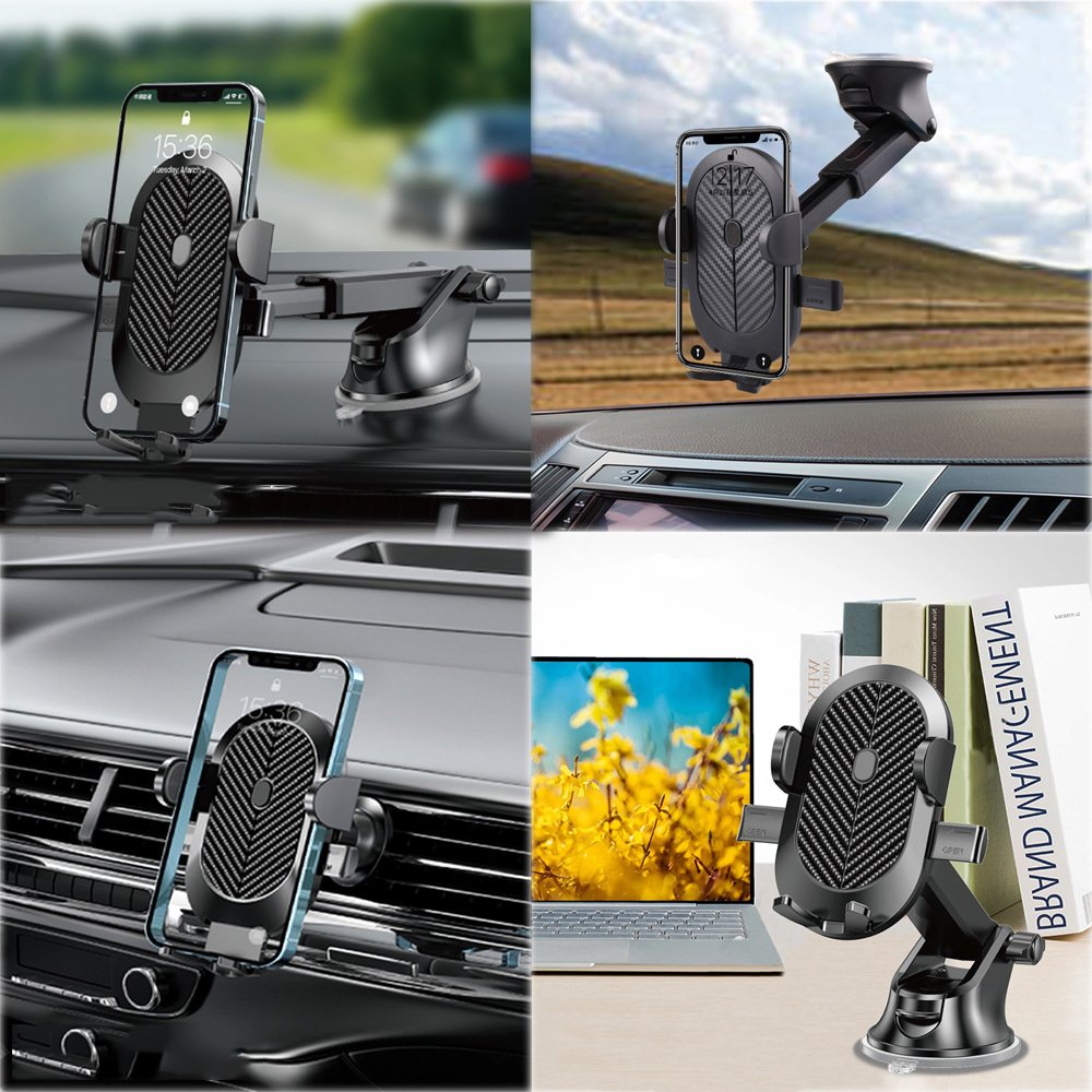 Car Phone Holder Universal In Car Cellphone Holder Stand Mount Stand GPS For Mobile 360 Degree Rotatable Adjustment