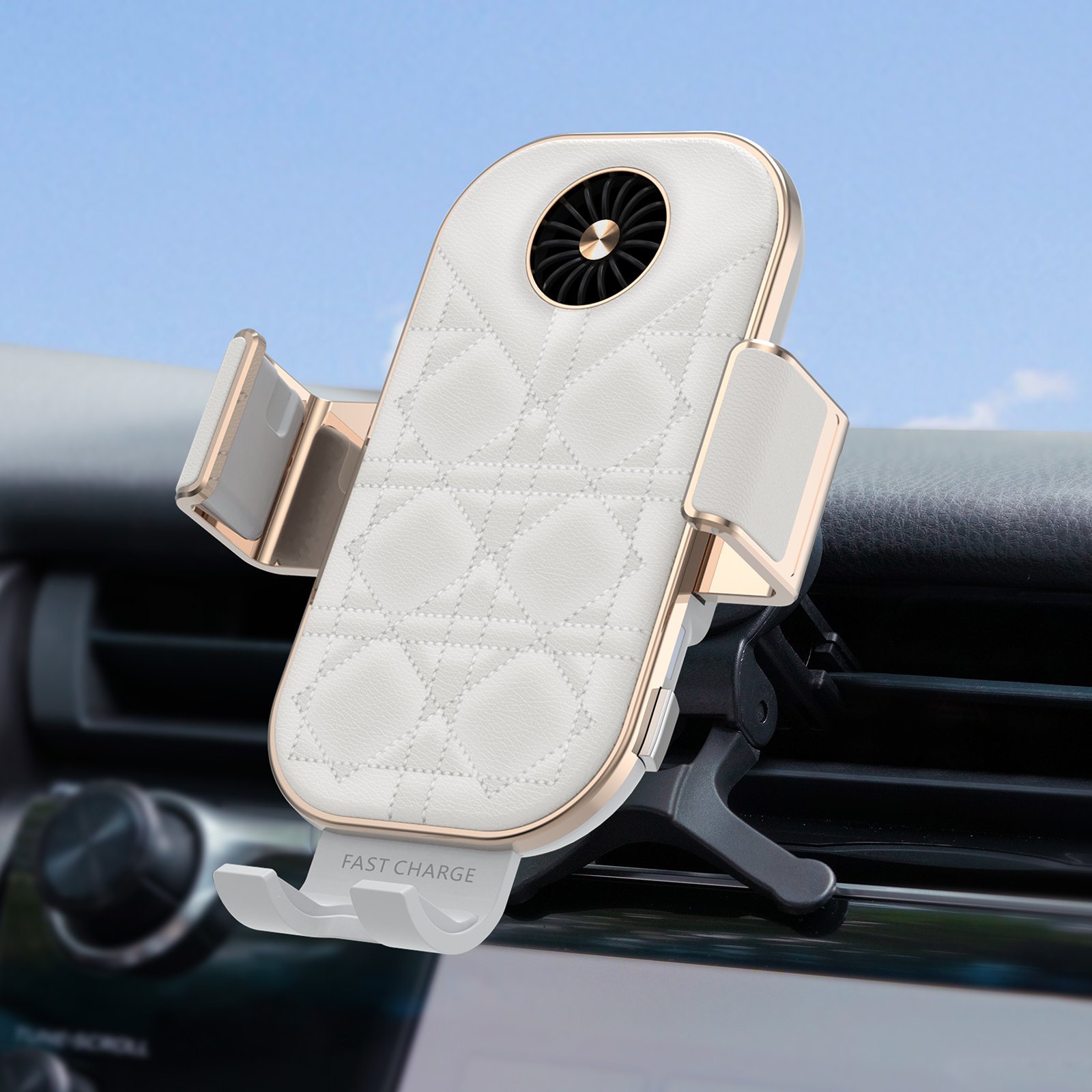 WPC KC PSE C38 Wireless Car Charger For Samsung Z Flip 3 4 S23 iPhone 14 Smartphones Wireless Charging Mount Phone Holder