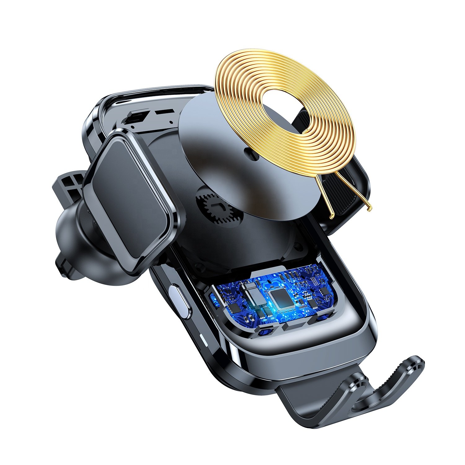 Newly Holder Phone Popular Multifunctional Fast Charging Automatic Sensor Car Mount 15W Magnet Magnetic Wireless Car Charger