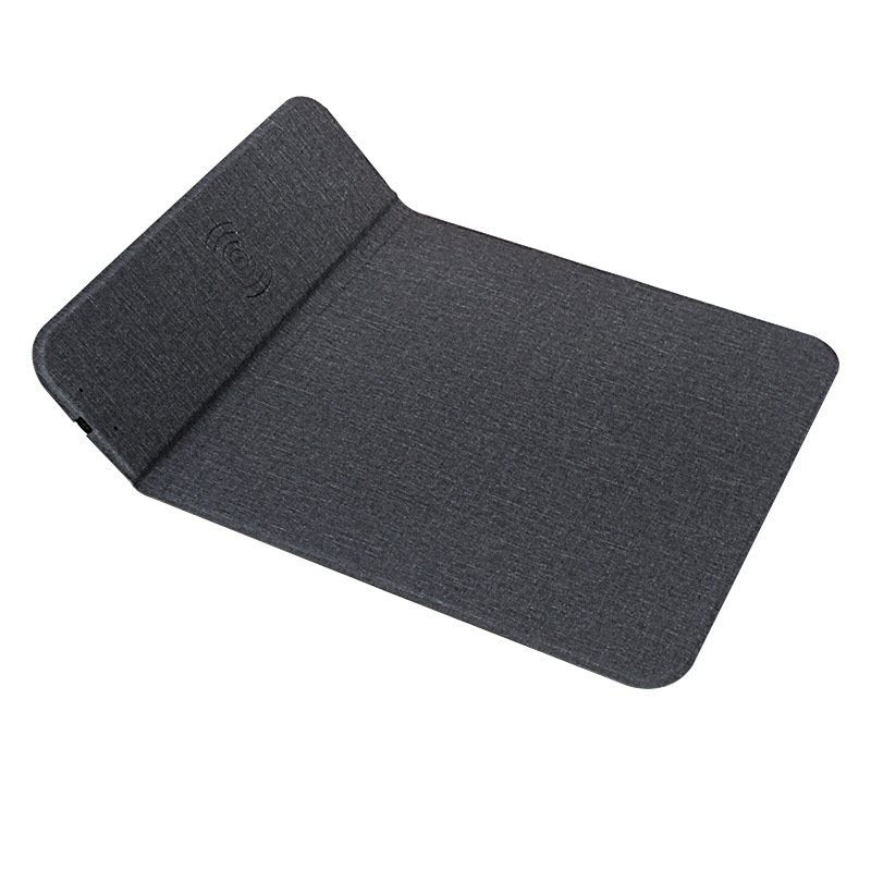 2021 hot-selling product wireless charging mouse pad folding phone holder 10W fast charging wireless charger computer desk mat