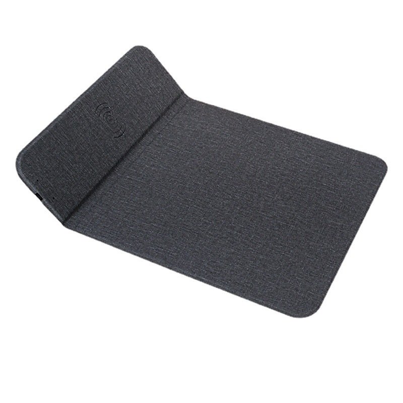 2021 hot-selling product wireless charging mouse pad folding phone holder 10W fast charging wireless charger computer desk mat
