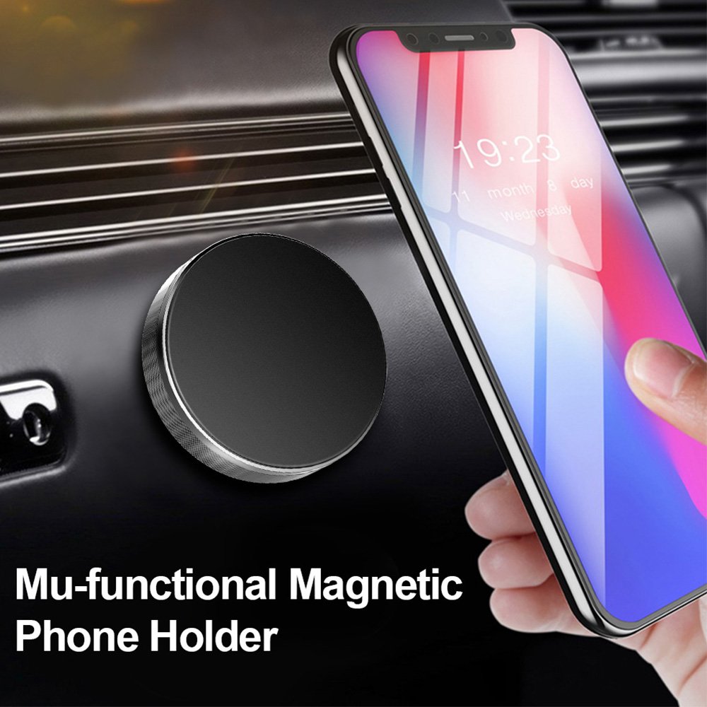 Cheapest Universal paste metal mini magnetic car mount magnet mobile phone wall key holder for mobile phone