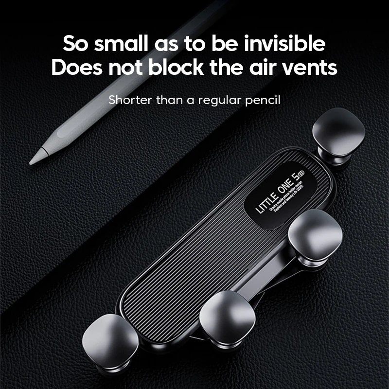 360 Rotatable Gravity Car Phone Holder Car Air Vents Clip Mount Stand Extension Rod in Smartphone Holder Bracket GPS Support