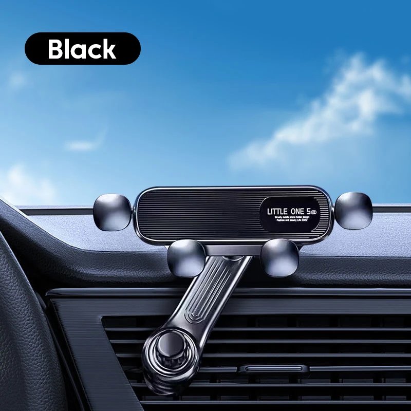 360 Rotatable Gravity Car Phone Holder Car Air Vents Clip Mount Stand Extension Rod in Smartphone Holder Bracket GPS Support