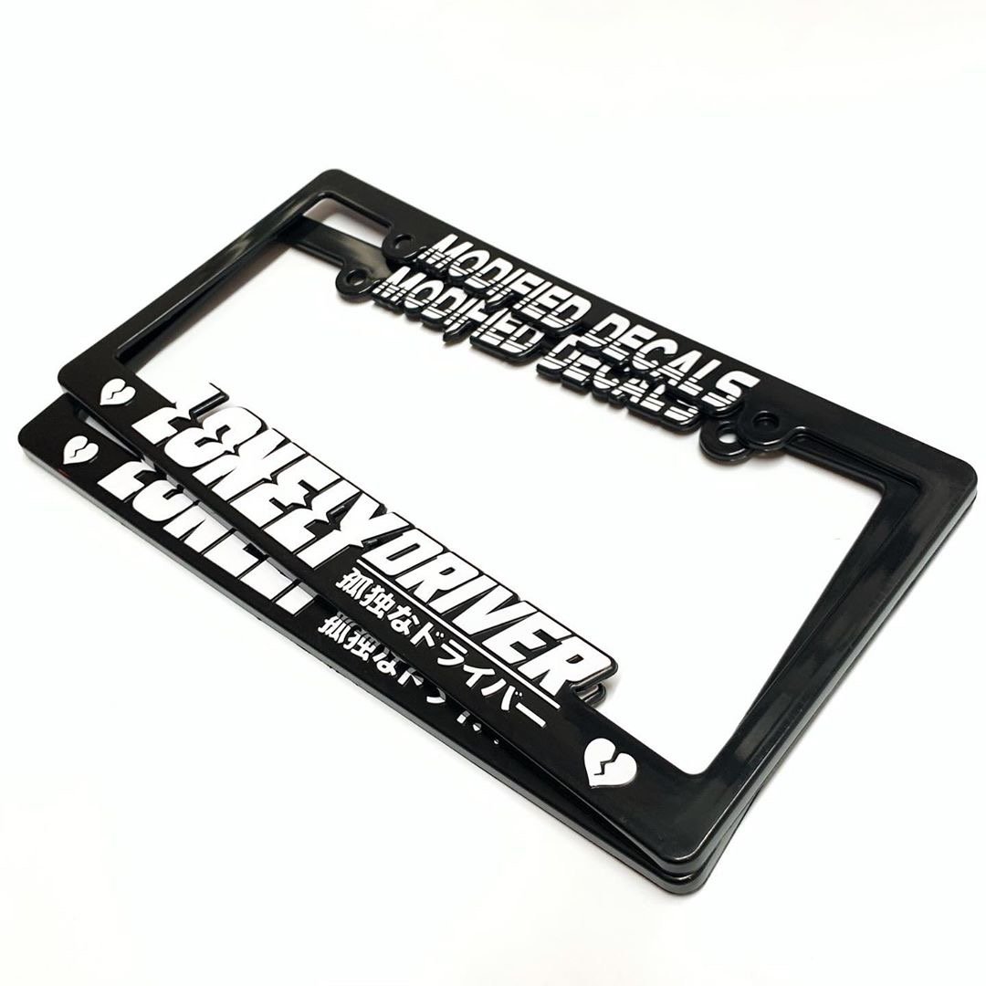 Custom Plastic Car License Plate Frame Wholesale Car Number Plate Frame Custom License Plate Frames