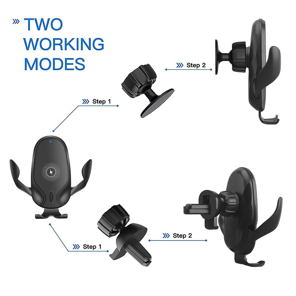 Car Holder Wireless Charger 15W Fast Charging Wireless Car Holder Charger