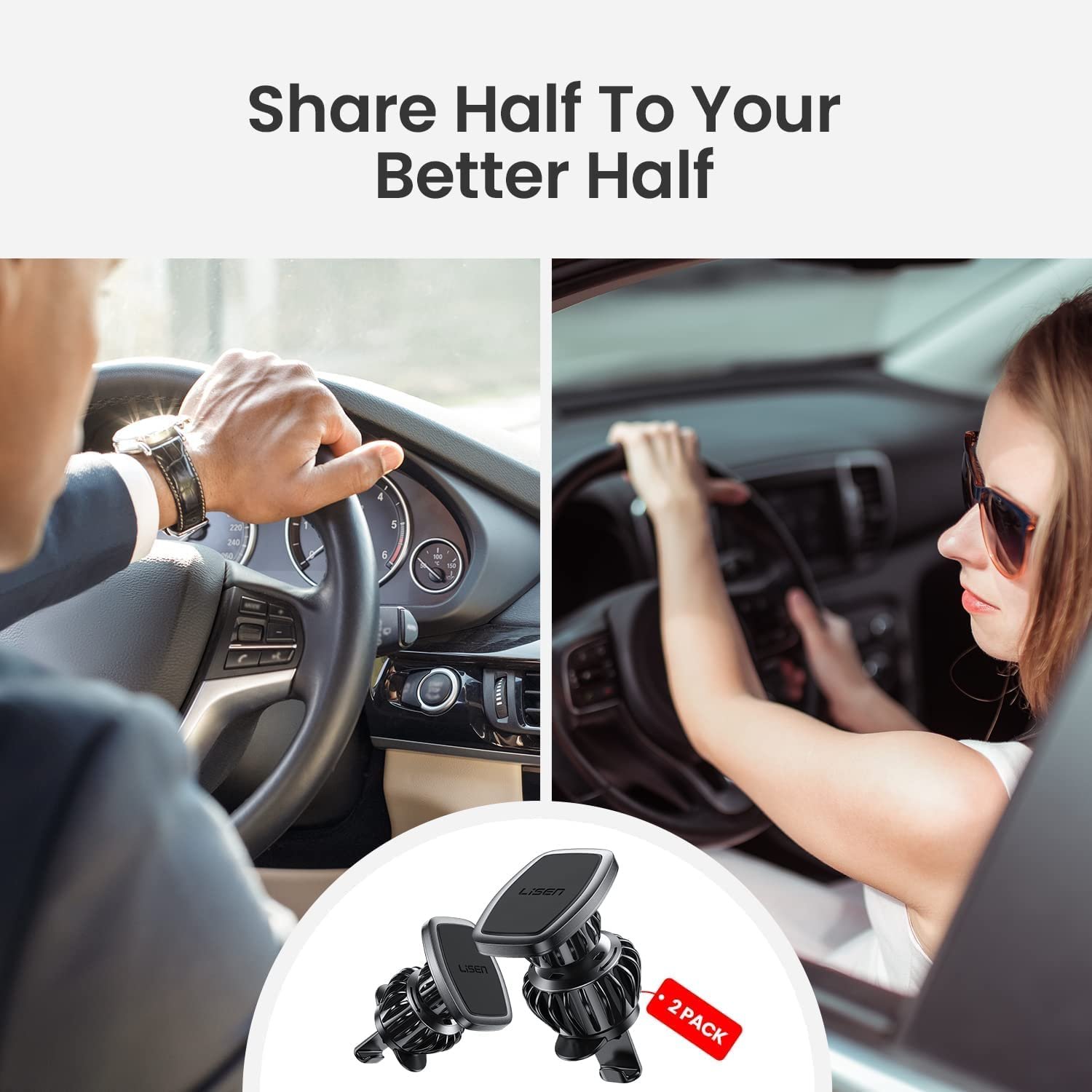 LISEN 2023 Top Seller 360 Rotation Retractable stand mobile phone accessories magnetic phone holder for car