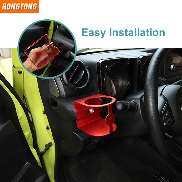 Fashion Car Accessories Aluminium Alloy Center Console Stable Cup Holder Bracket For Suzuki Jimny 2019+