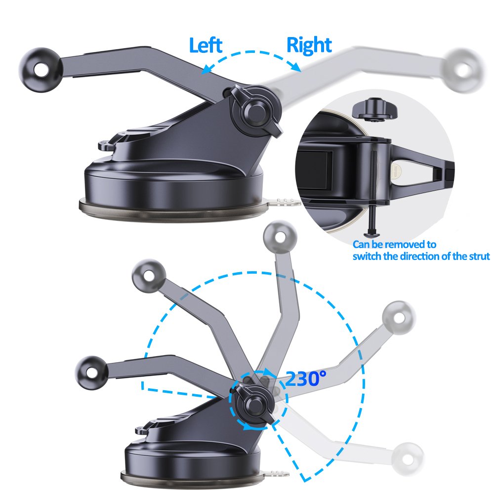 Phone Accessories soporte para celulares Adjustable Magnetic Dashboard Holder Suction Cup Cell Phone Mount Long Arm Car Holder