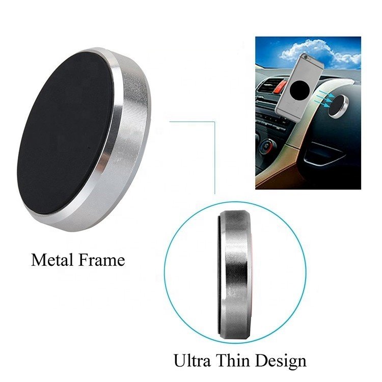 Christmas Universal paste metal plate mini magnetic car mount magnet mobile phone holder for cellphone a8