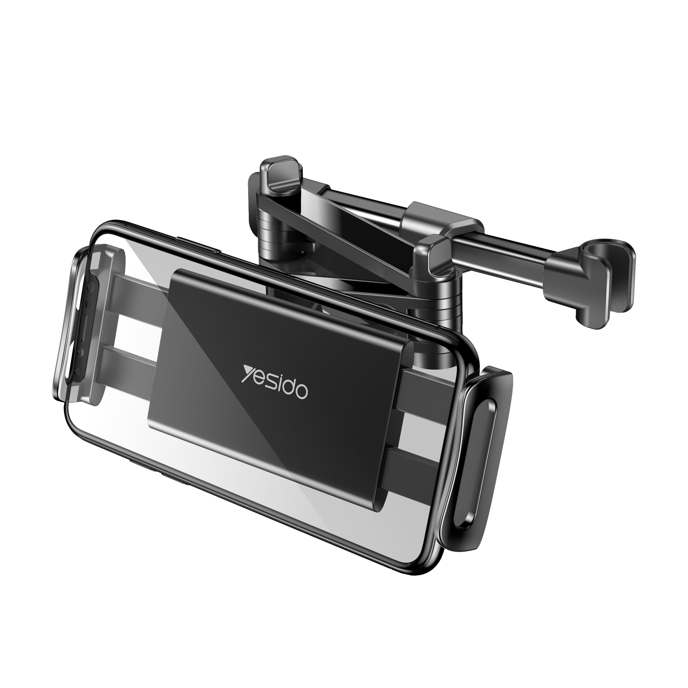 C117 Yesido Hot Seller Car Seat Holder Metal Folding Car Phone Holder For Mobile Phone and Tablet