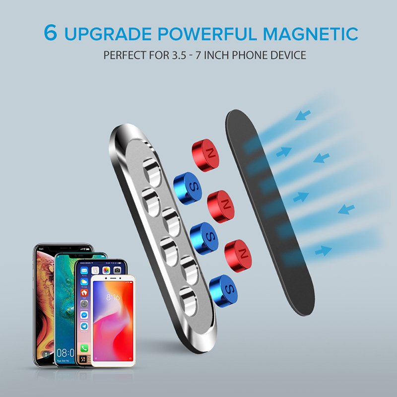 Eonline Metal Plate Magnet Cell Phone Stand For Mobile Phone metal Magnetic Car Phone Holder Strong Magnet Adsorption Car