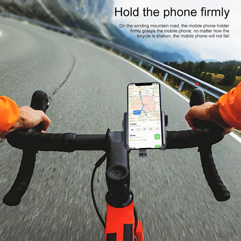 ODIER 360 degree rotation foldable and portable universal mobile phone stand holder for bike/ motorcycle/e-bike