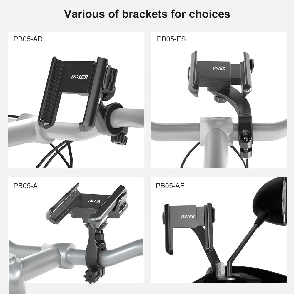 ODIER 360 degree rotation foldable and portable universal mobile phone stand holder for bike/ motorcycle/e-bike