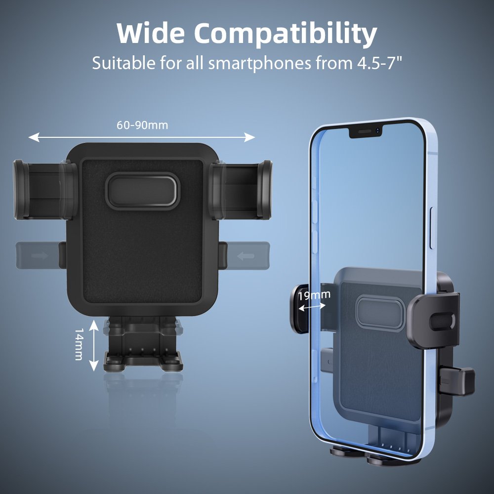 TAIWORLD High Quality Portable Car Phone Stand 360 Degree Rotation Anti-Slip Silicone Holder Custom Customer Logo PC Material