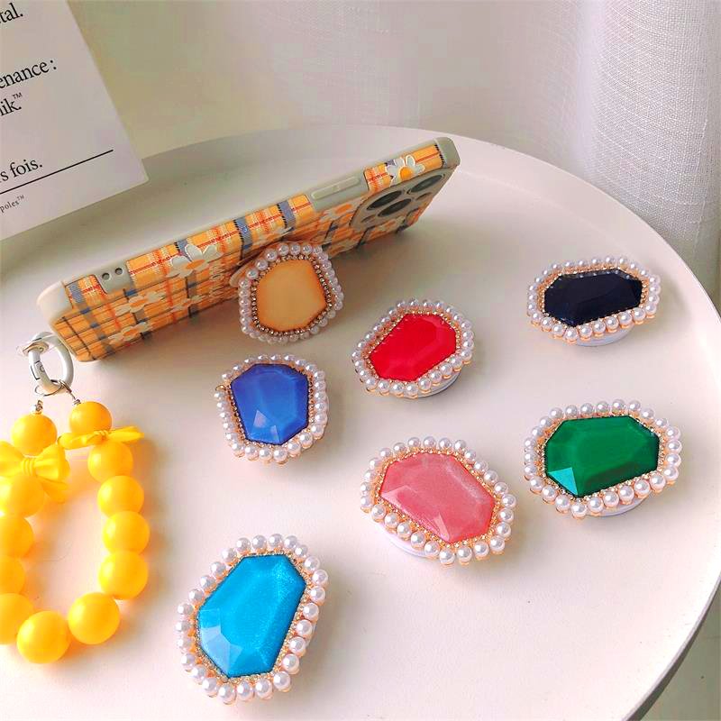 Mobile phone accessories as gifts luxury design phone holder Factory wholesale Custom logo Collapsible Grip stand Jewelry Gifts